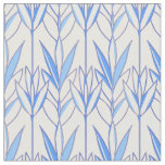 Blue elegant natural seamless leafy pattern plant fabric