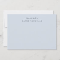 Blue Elegant Personalized Stationery