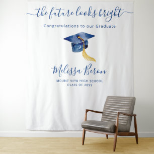 Blue elegant Photo Backdrop for Photo booth