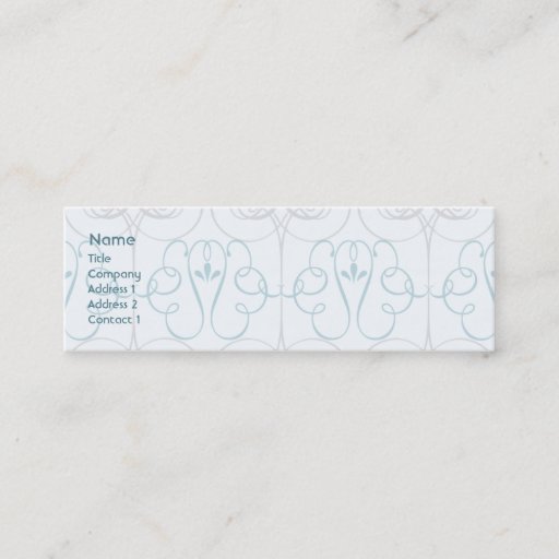 Customizable Blue Elegant - Skinny Business Card