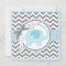 Blue Elephant and Chevron Print Baby Shower