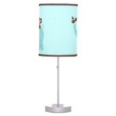 Blue Elephant and Monkey Nursery Lamp (Front)