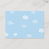 Blue Elephant Baby Book Request Baby Shower Enclosure Card (Back)