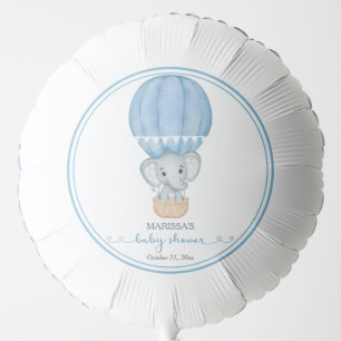Blue Elephant Baby Boy Shower Balloon