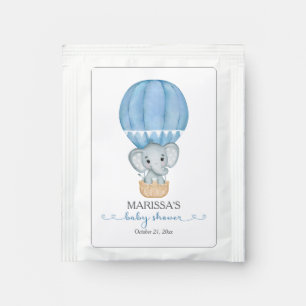 Blue Elephant Baby Boy Shower Drink Mix