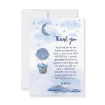 Blue elephant balloon cute birthday boy