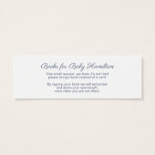 Blue Elephant Boy Baby Shower Book Request (Back)