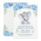 Blue Elephant Boy Baby Shower Sprinkle Invitation