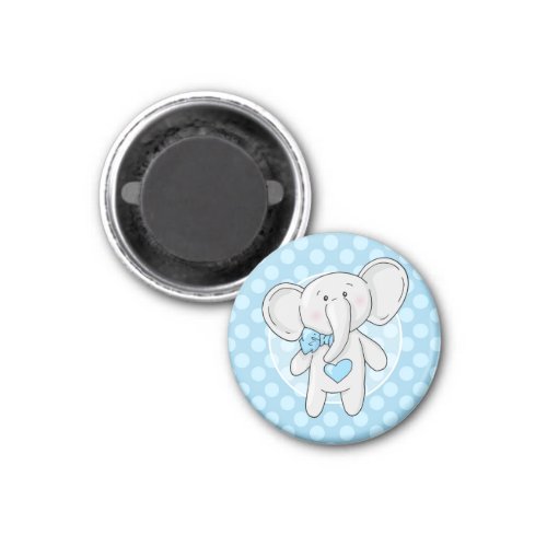 Blue Elephant _ Cute Baby Boys Room Nursery Magnet