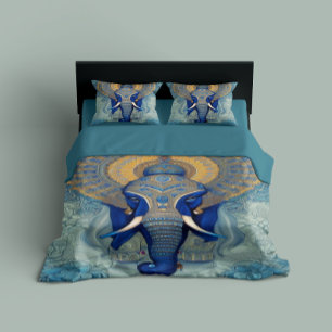 Blue Elephant Duvet Cover