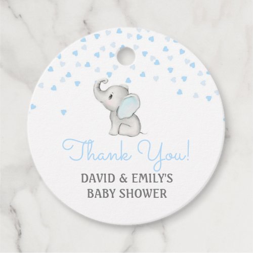  blue elephant elephant party tags