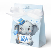 Blue Elephant Favor Box