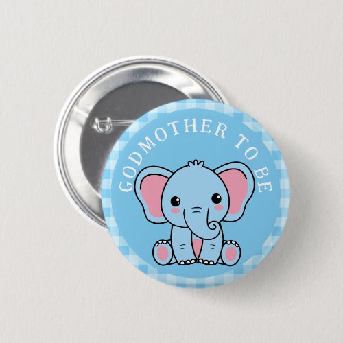 Blue Elephant Godmother To Be Baby Shower 