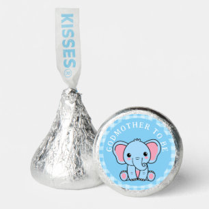 Blue Elephant Godmother To Be Baby Shower Hershey®'s Kisses®