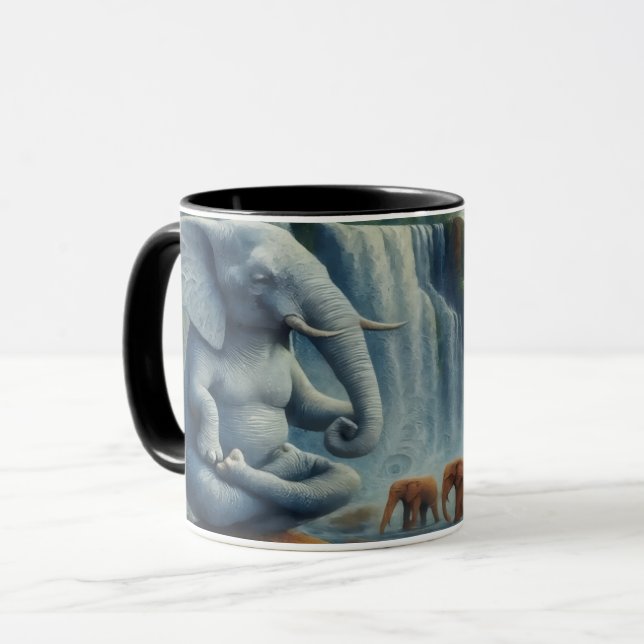 Blue Elephant  Mug (Front Left)