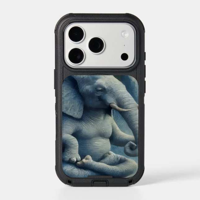 Blue Elephant Otterbox iPhone Case (Back)