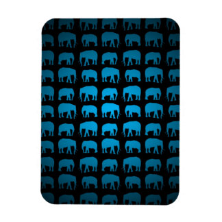 Blue Elephant Pattern Magnet