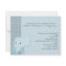 Blue Elephant Plaid Baby Shower Invitation