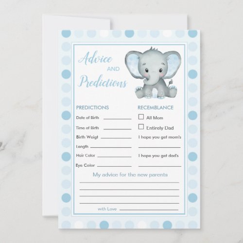 Blue Elephant Polka Dot Baby Prediction  Advice