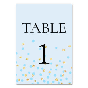 Blue Elephant Table Number Placement