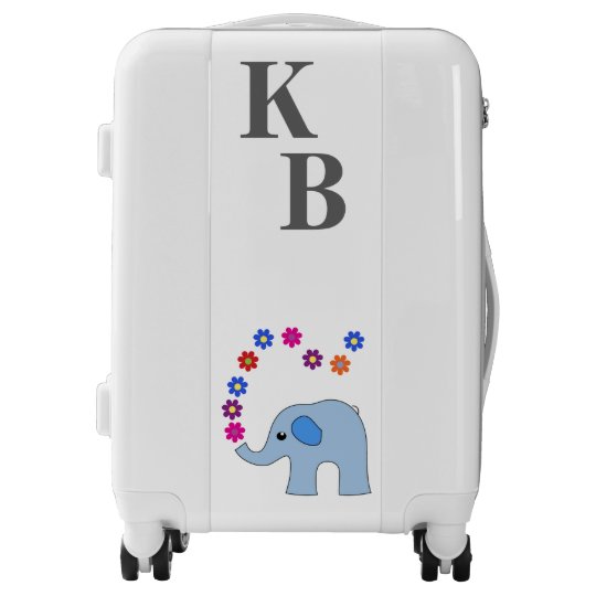 luggage with initials