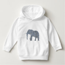 Blue Elephant with Gold Stars Hoodie Blue Elephant with Gold Stars Hoodie