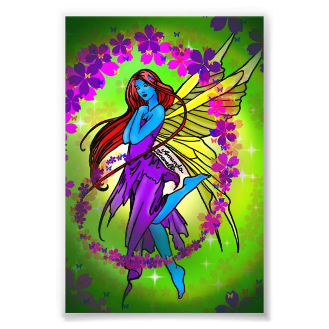 Blue elf photo print (Front)