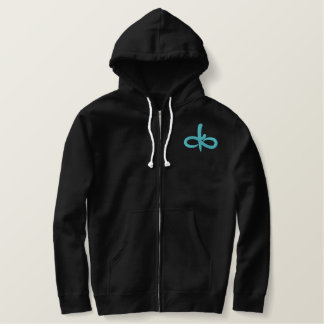 Blue Ember Embroidered Hoodie