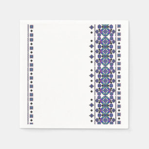 Blue Embroidery Napkins