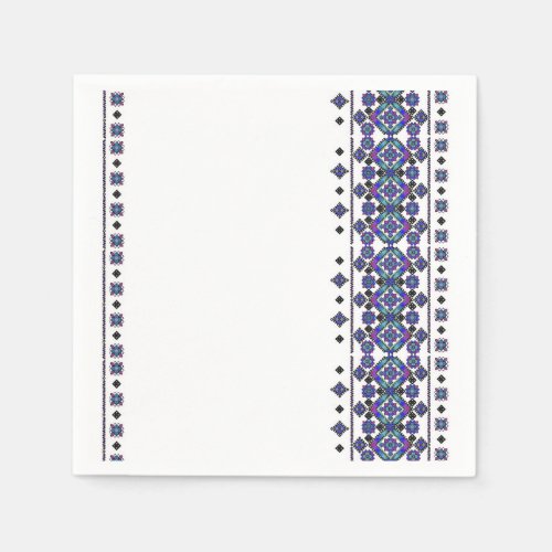 Blue Embroidery Napkins