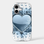 Blue Emo Heart iPhone 17 Case