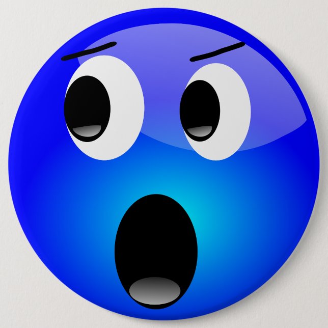 Blue Emoji Button (Front)