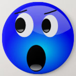 Blue Emoji Button at Zazzle