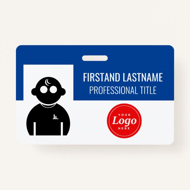 Blue Employee Badge (Front)
