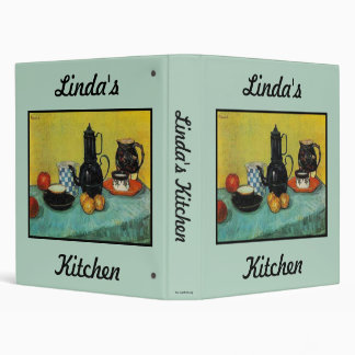 Blue Enamel Coffee Pot by Vincent van Gogh Binder