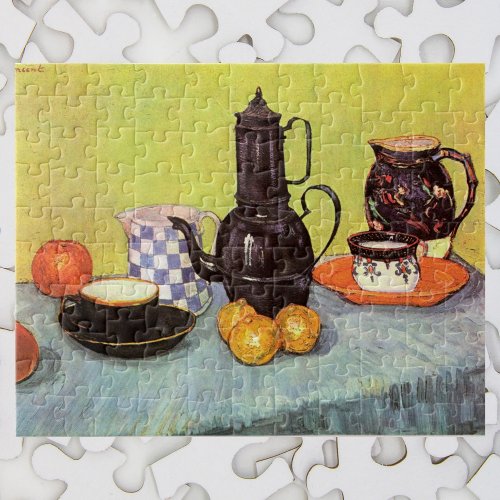 Blue Enamel Coffeepot by Vincent van Gogh Jigsaw Puzzle