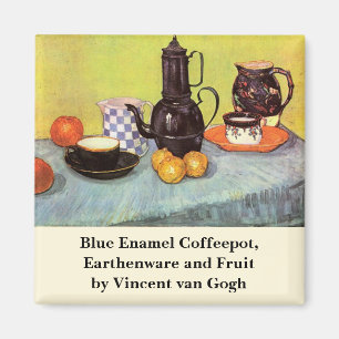 Blue Enamel Coffeepot by Vincent van Gogh Magnet