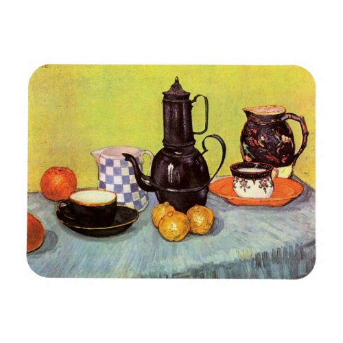 Blue Enamel Coffeepot by Vincent van Gogh Magnet