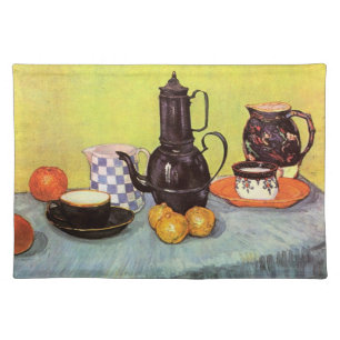 Blue Enamel Coffeepot by Vincent van Gogh Placemat