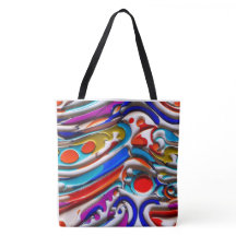 Blue Enamel Tote Bag