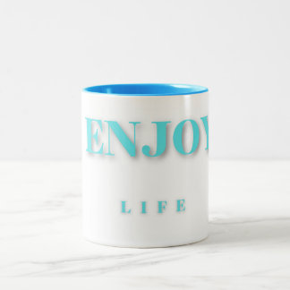 Blue Enjoy Life Mug