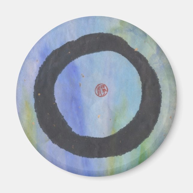 Blue Enso of Tranquility Magnet (Front)