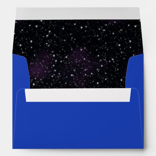 Blue Envelope Space Stars Galaxy Nebula Lining