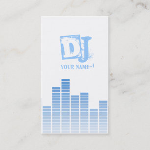 Blue Equalizer Business Card