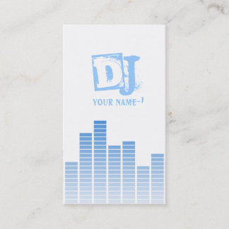 Blue Equalizer Business Card