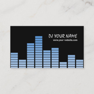 Blue Equalizer Business Card