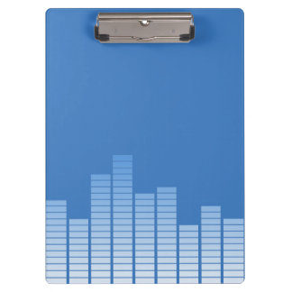 Blue Equalizer Clipboard