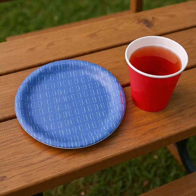 Blue Etchings  Paper Plates (Creator Uploaded)