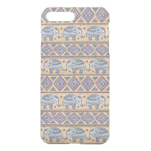 Blue Ethnic Elephant Tribal Pattern iPhone 8 Plus/7 Plus Case