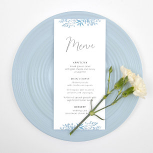 Blue Eucalyptus Wedding Reception Menu